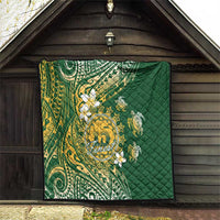 Cook Islands 15 Finest Quilt Plumeria Polynesian Turtle LT05 - Polynesian Pride