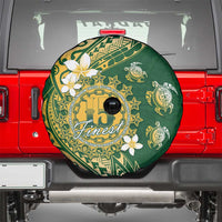 Cook Islands 15 Finest Spare Tire Cover Plumeria Polynesian Turtle LT05 - Polynesian Pride