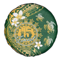 Cook Islands 15 Finest Spare Tire Cover Plumeria Polynesian Turtle LT05 - Polynesian Pride