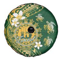 Cook Islands 15 Finest Spare Tire Cover Plumeria Polynesian Turtle LT05 - Polynesian Pride