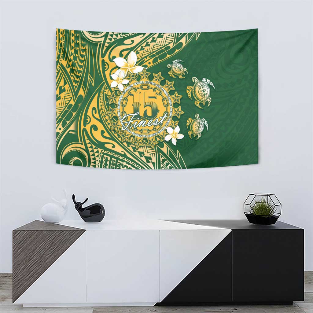 Cook Islands 15 Finest Tapestry Plumeria Polynesian Turtle LT05 - Polynesian Pride