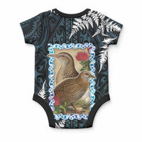 New Zealand Weka Baby Onesie Maori Hen Koru Pattern LT05 - Polynesian Pride