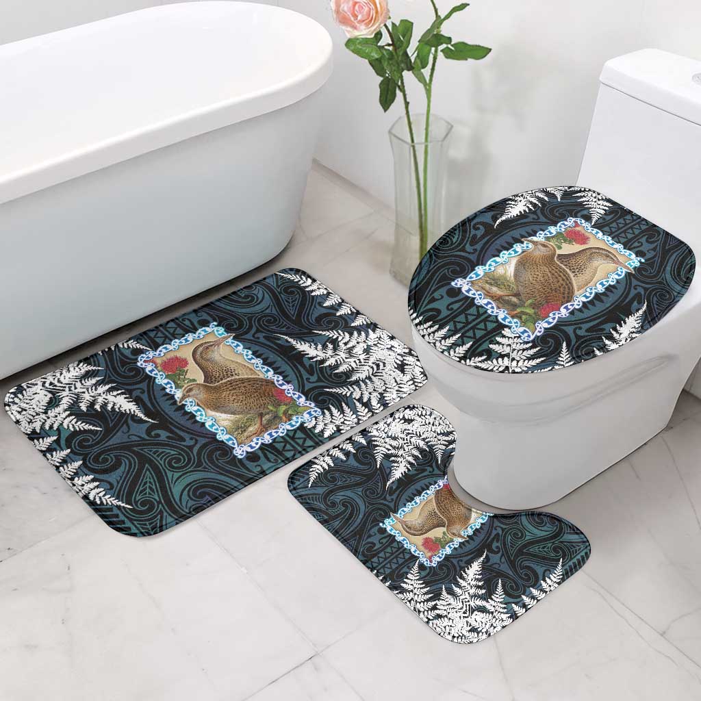 New Zealand Weka Bathroom Set Maori Hen Koru Pattern LT05 - Polynesian Pride