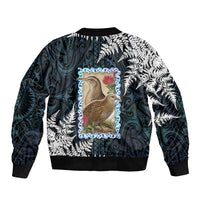 New Zealand Weka Bomber Jacket Maori Hen Koru Pattern LT05 - Polynesian Pride