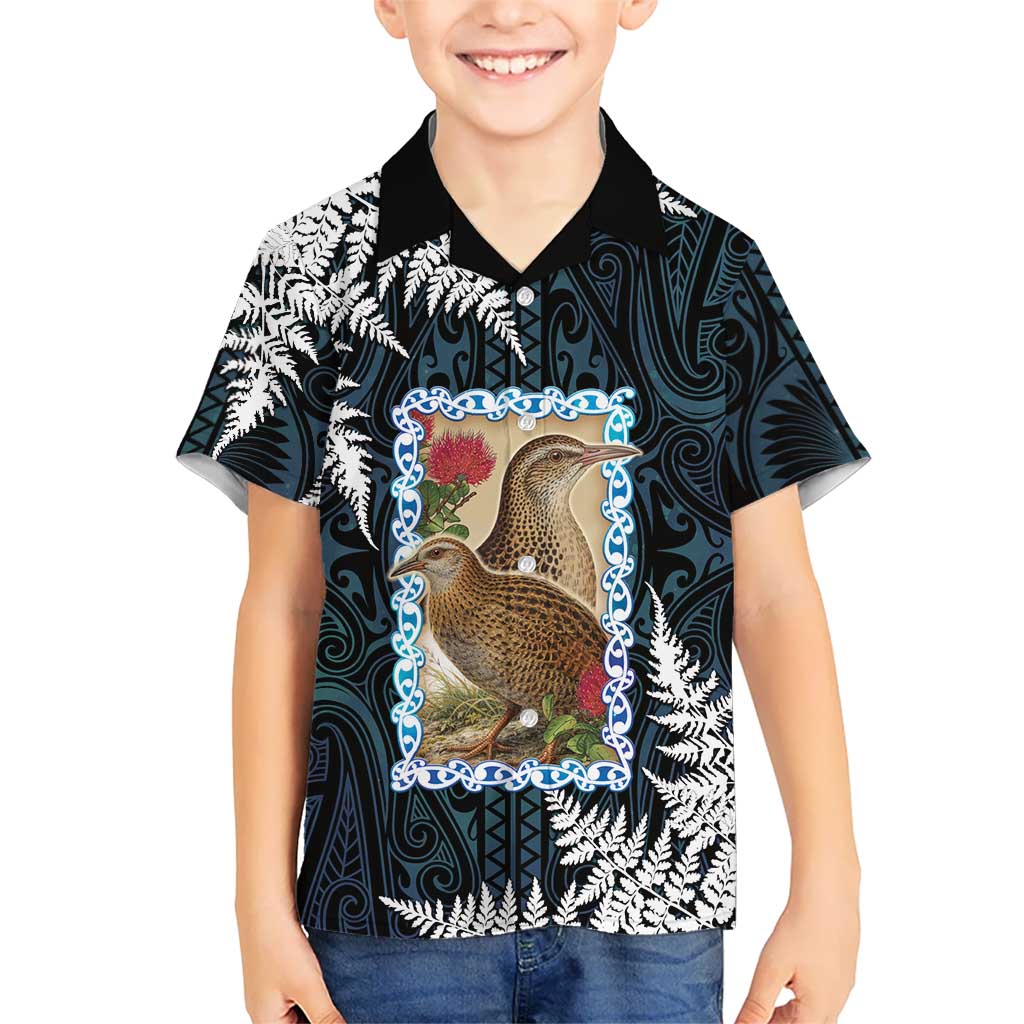 New Zealand Weka Hawaiian Shirt Maori Hen Koru Pattern LT05 - Polynesian Pride