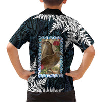 New Zealand Weka Kid Hawaiian Shirt Maori Hen Koru Pattern LT05 - Polynesian Pride