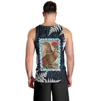 New Zealand Weka Men Tank Top Maori Hen Koru Pattern LT05 - Polynesian Pride