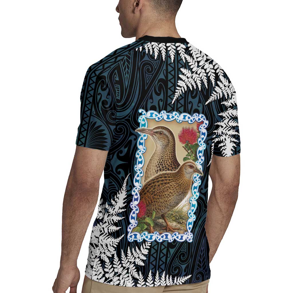 New Zealand Weka Rugby Jersey Maori Hen Koru Pattern LT05 - Polynesian Pride