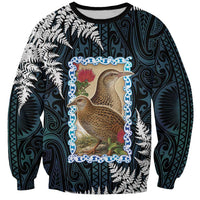 New Zealand Weka Sweatshirt Maori Hen Koru Pattern LT05 Unisex Black - Polynesian Pride