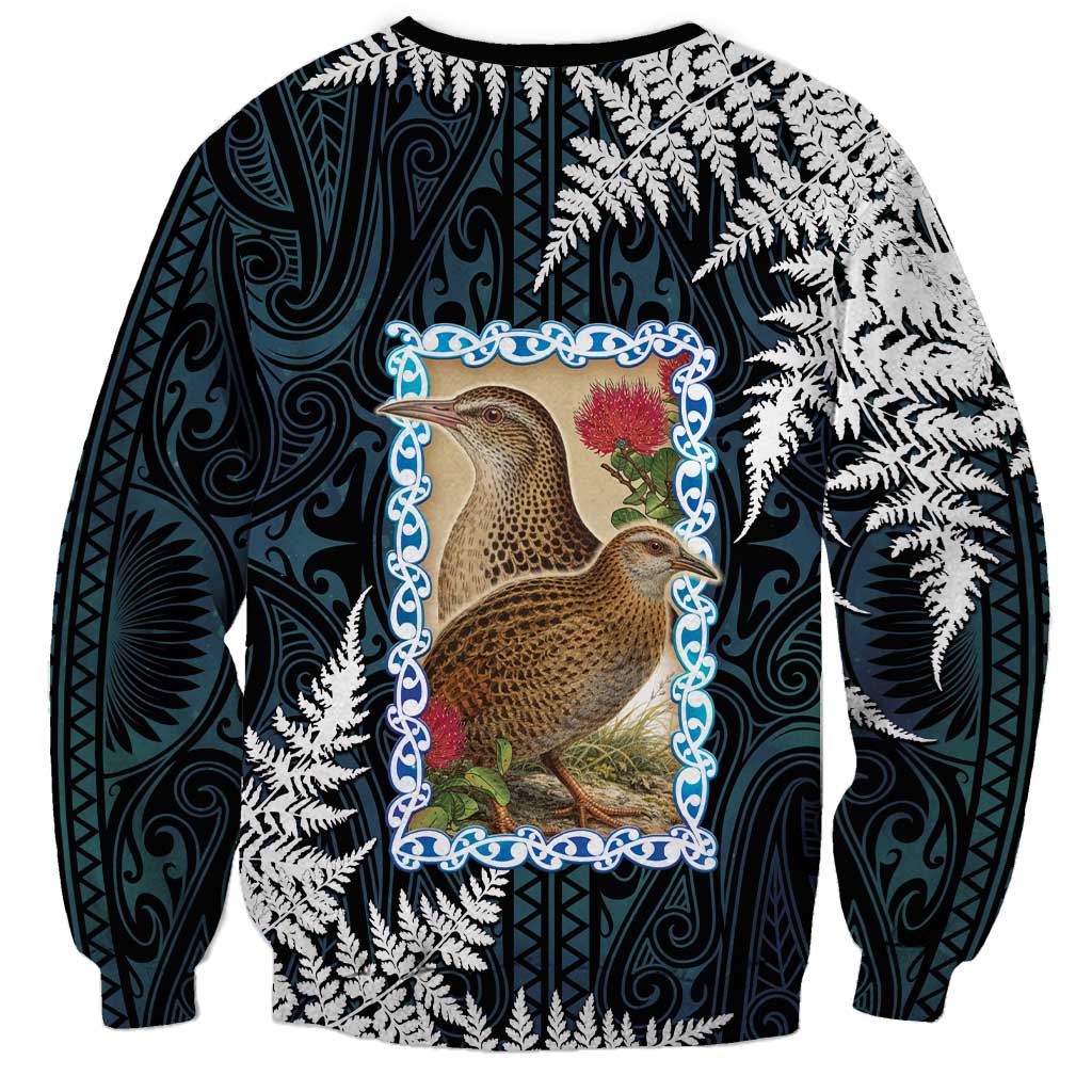 New Zealand Weka Sweatshirt Maori Hen Koru Pattern LT05 - Polynesian Pride