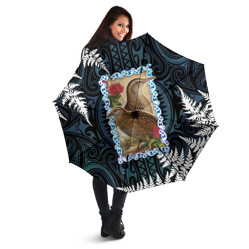 New Zealand Weka Umbrella Maori Hen Koru Pattern LT05 - Polynesian Pride