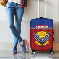 Kiribati 45th Independence Day Luggage Cover Lesser Frigatebird Tribal Pattern LT05 - Polynesian Pride
