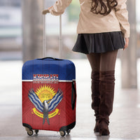 Kiribati 45th Independence Day Luggage Cover Lesser Frigatebird Tribal Pattern LT05 - Polynesian Pride