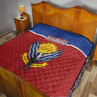 Kiribati 45th Independence Day Quilt Lesser Frigatebird Tribal Pattern LT05 - Polynesian Pride