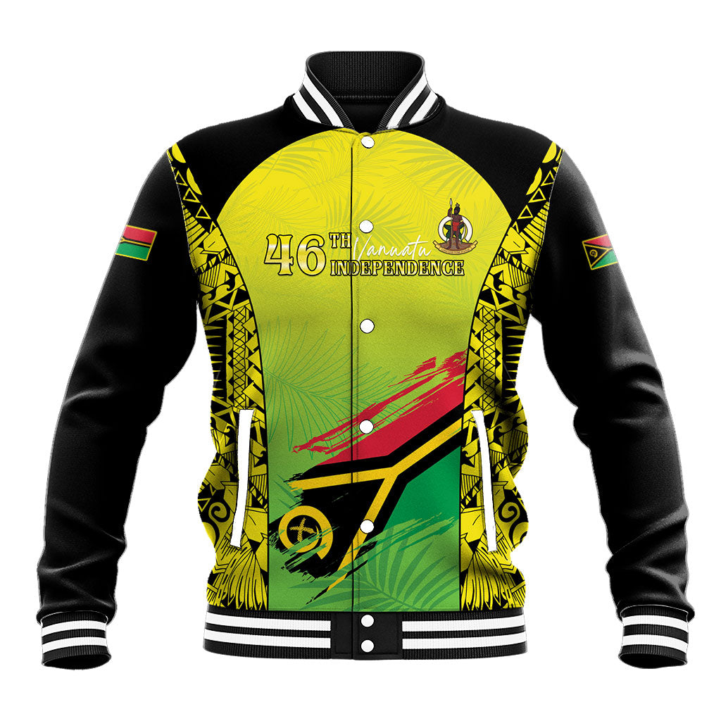 Vanuatu 46th Independence Baseball Jacket Special Style LT05 Unisex Yellow - Polynesian Pride