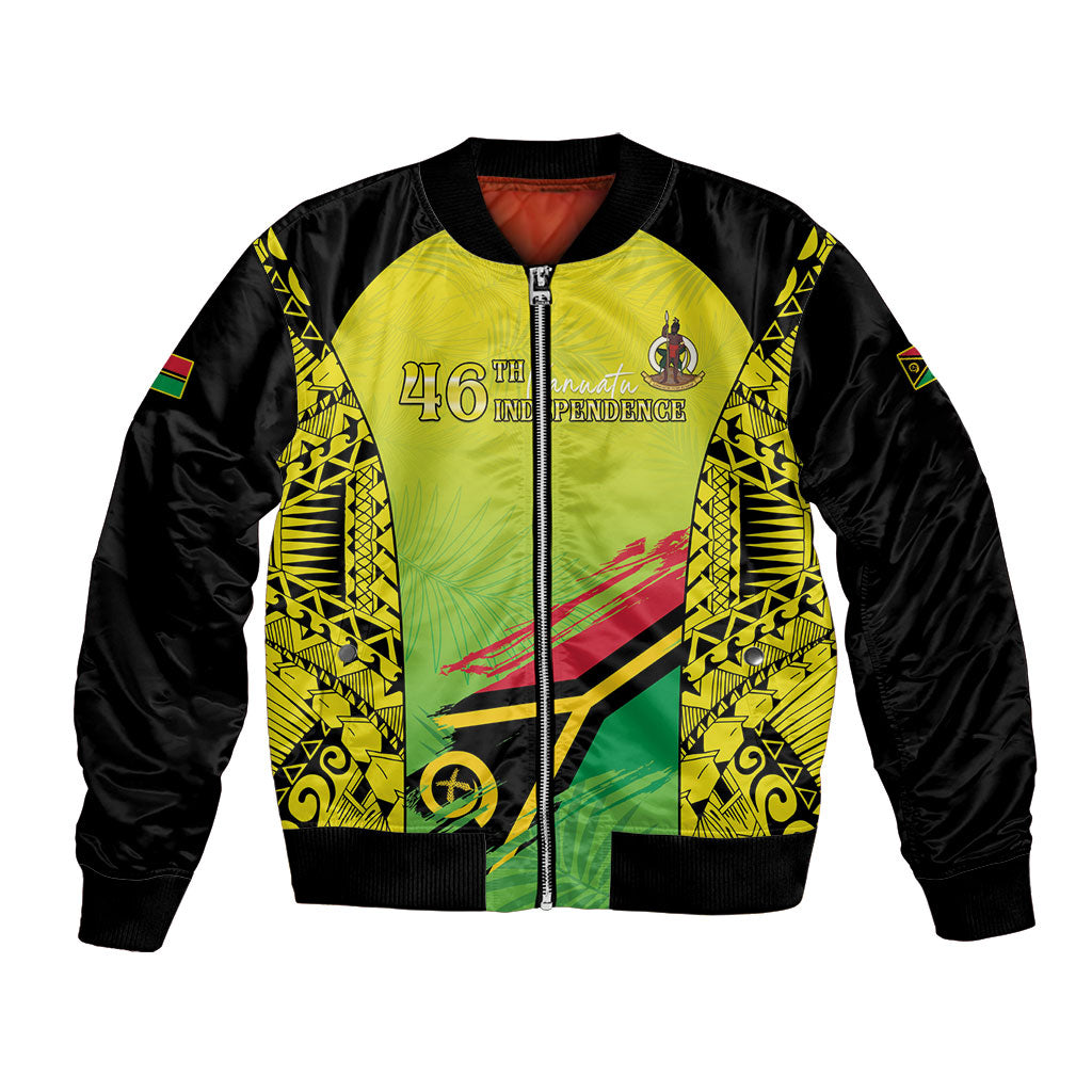 Vanuatu 46th Independence Bomber Jacket Special Style LT05 Unisex Yellow - Polynesian Pride
