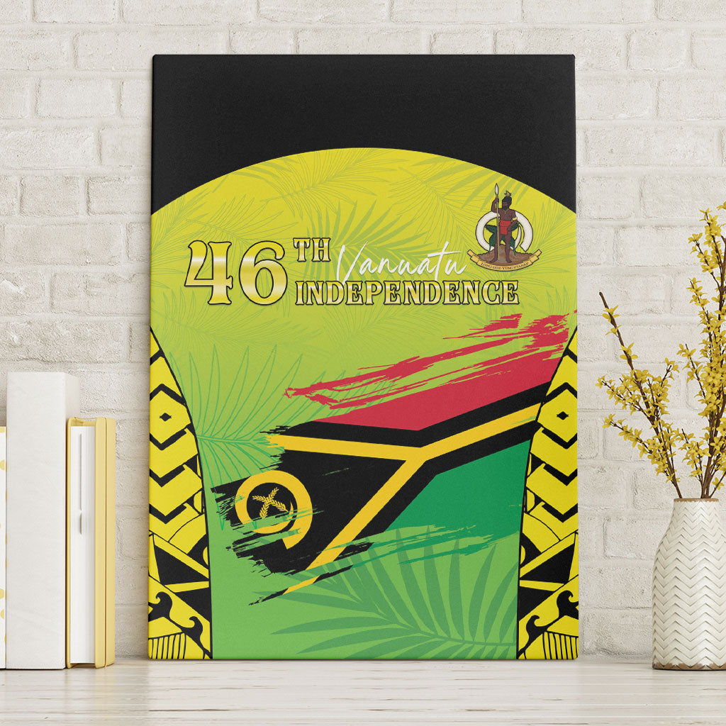 Vanuatu 46th Independence Canvas Wall Art Special Style LT05 Without Frame Yellow - Polynesian Pride