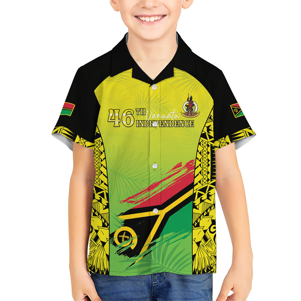 Vanuatu 46th Independence Kid Hawaiian Shirt Special Style LT05 Kid Yellow - Polynesian Pride