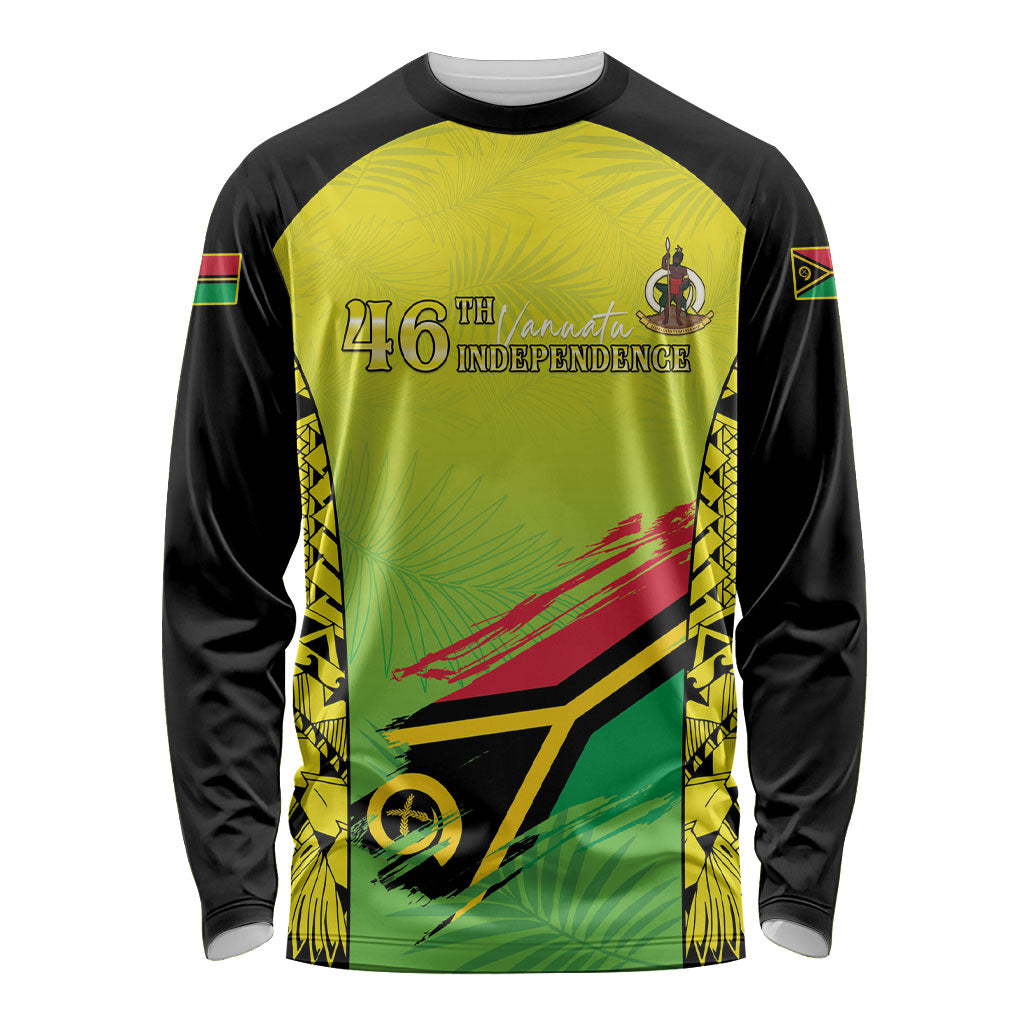 Vanuatu 46th Independence Long Sleeve Shirt Special Style LT05 Unisex Yellow - Polynesian Pride