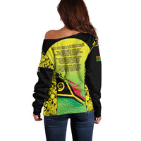 Vanuatu 46th Independence Off Shoulder Sweater Special Style LT05 - Polynesian Pride