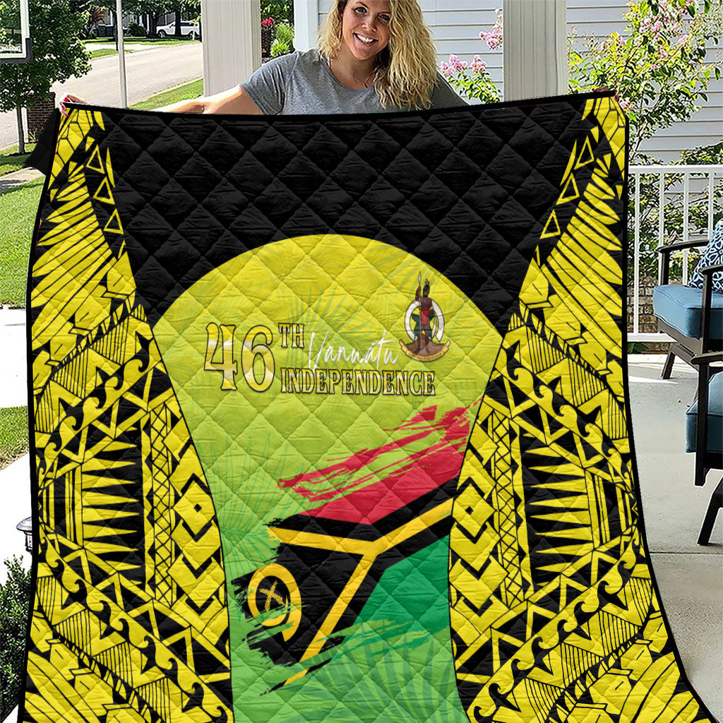 Vanuatu 46th Independence Quilt Special Style LT05 Yellow - Polynesian Pride
