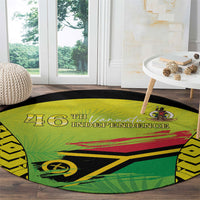 Vanuatu 46th Independence Round Carpet Special Style LT05 - Polynesian Pride