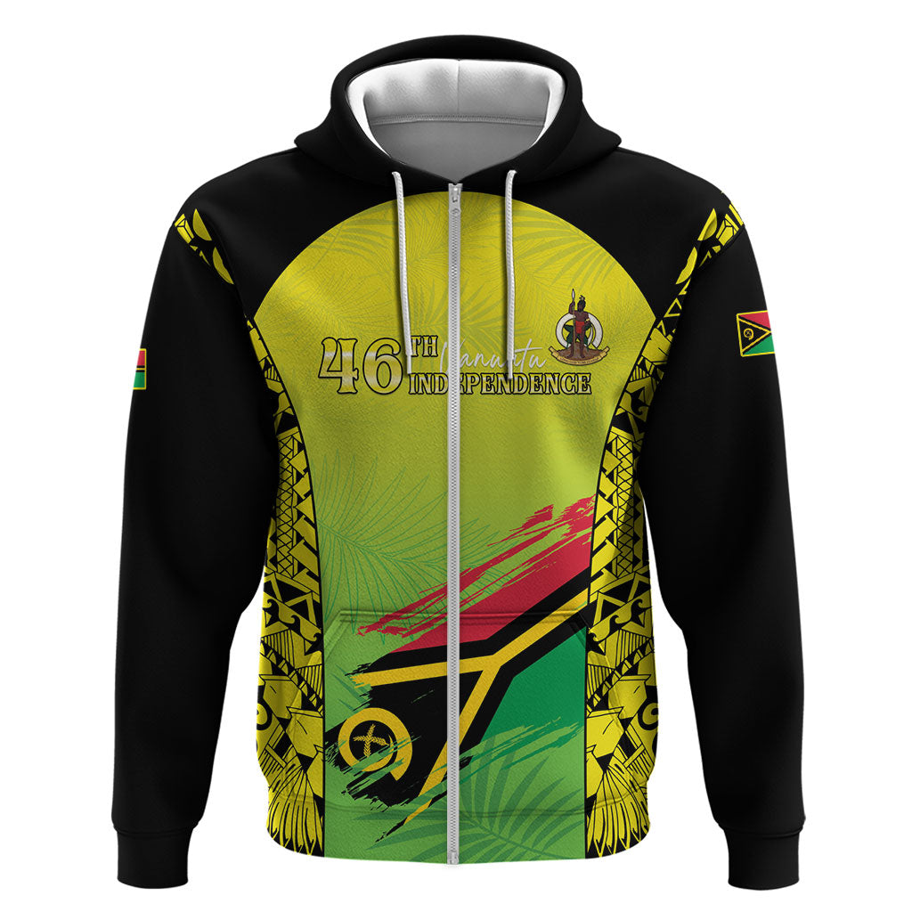 Vanuatu 46th Independence Zip Hoodie Special Style LT05 Zip Hoodie Yellow - Polynesian Pride