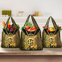 Vanuatu 46th Anniversary Of Independence Grocery Bag Gold Style LT05 3-pack One Size Gold - Polynesian Pride