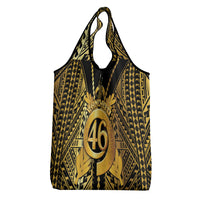 Vanuatu 46th Anniversary Of Independence Grocery Bag Gold Style LT05 - Polynesian Pride
