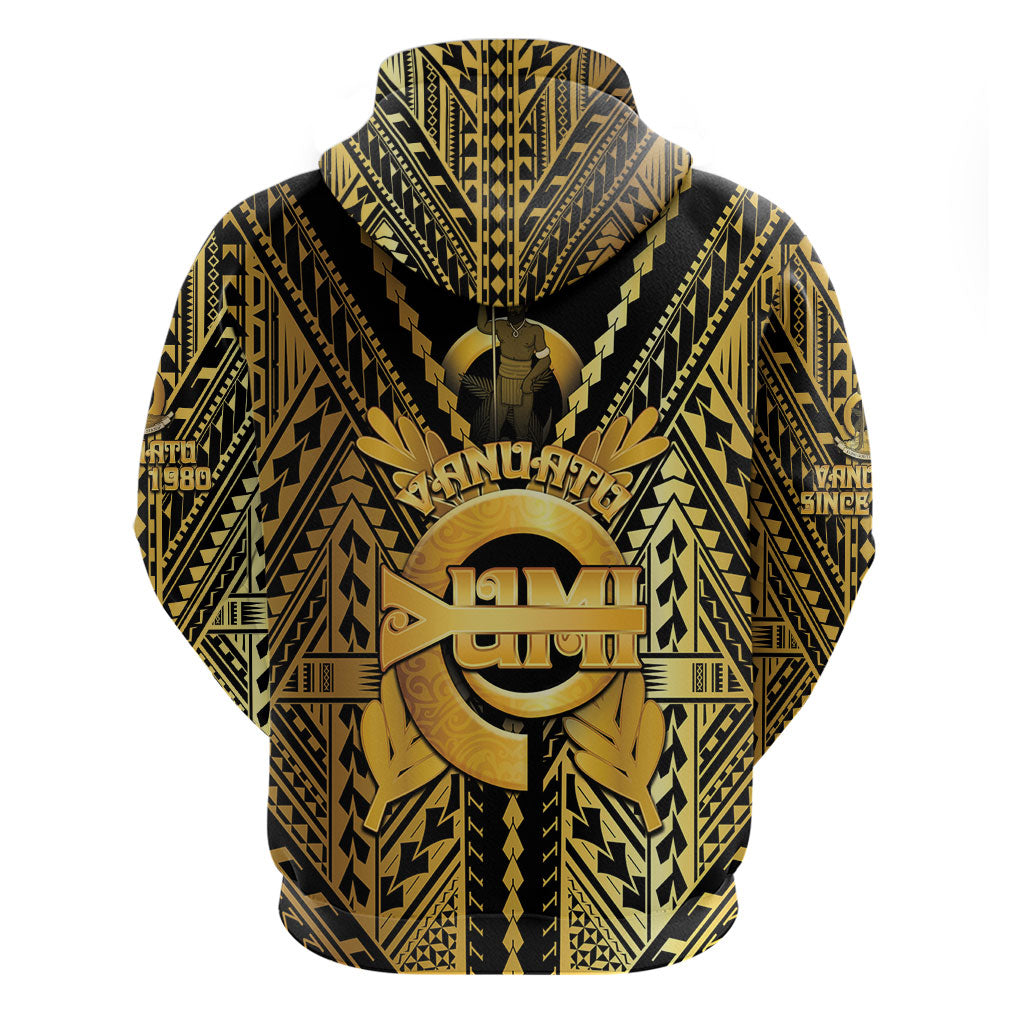 Vanuatu 46th Anniversary Of Independence Hoodie Gold Style LT05 - Polynesian Pride