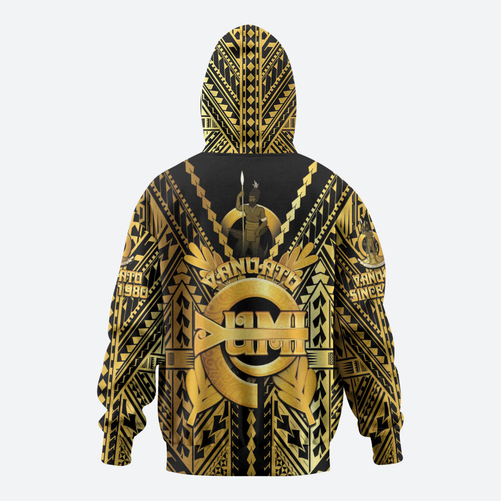 Vanuatu 46th Anniversary Of Independence Hoodie Gold Style LT05 - Polynesian Pride