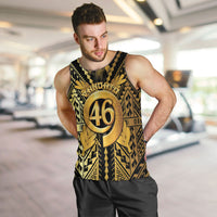 Vanuatu 46th Anniversary Of Independence Men Tank Top Gold Style LT05 Gold - Polynesian Pride