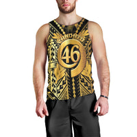 Vanuatu 46th Anniversary Of Independence Men Tank Top Gold Style LT05 - Polynesian Pride