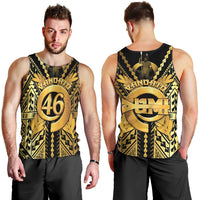 Vanuatu 46th Anniversary Of Independence Men Tank Top Gold Style LT05 - Polynesian Pride