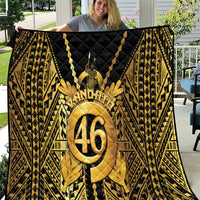 Vanuatu 46th Anniversary Of Independence Quilt Gold Style LT05 Gold - Polynesian Pride