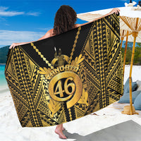 Vanuatu 46th Anniversary Of Independence Sarong Gold Style LT05 One Size 44 x 66 inches Gold - Polynesian Pride