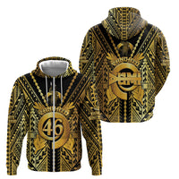 Vanuatu 46th Anniversary Of Independence Zip Hoodie Gold Style LT05 - Polynesian Pride
