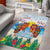 Hawaii And Japan Okinawa Area Rug Aloha Gozaimasu Tiki With Shisa