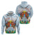 Hawaii And Japan Okinawa Hoodie Aloha Gozaimasu Tiki With Shisa