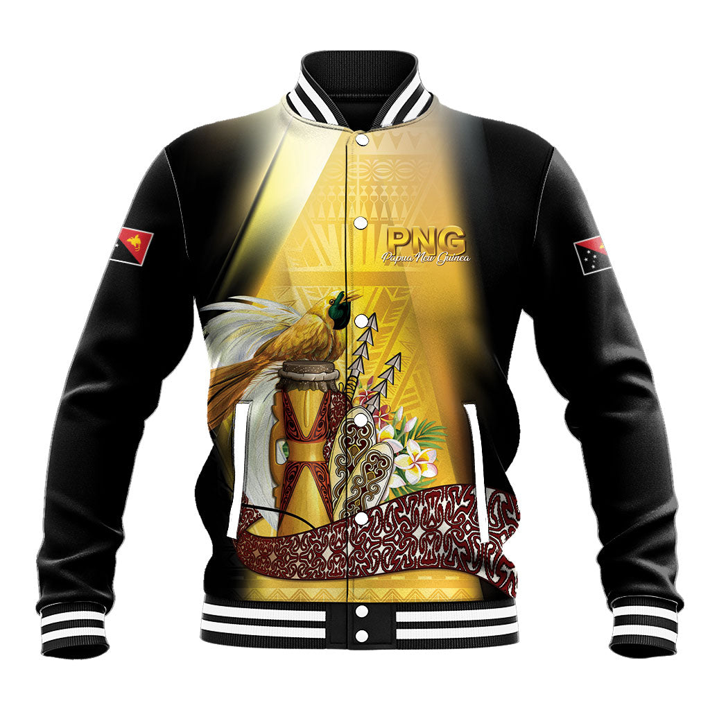 Papua New Guinea Baseball Jacket Independence Day Unique Style LT05 Unisex Gold - Polynesian Pride