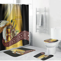 Papua New Guinea Bathroom Set Independence Day Unique Style LT05 Bathroom Set (4 pcs) Gold - Polynesian Pride