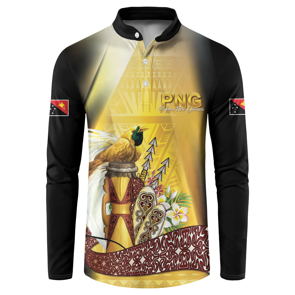 Papua New Guinea Button Sweatshirt Independence Day Unique Style LT05 Gold - Polynesian Pride