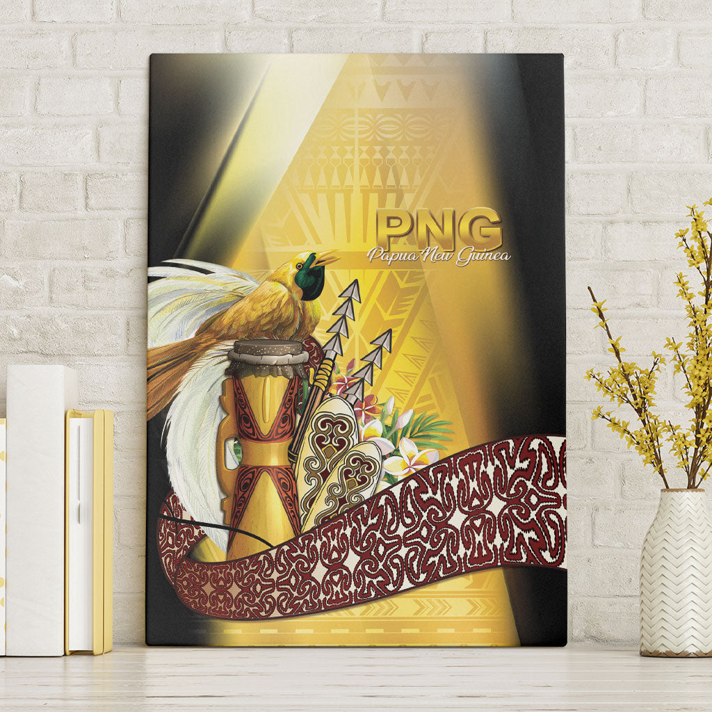 Papua New Guinea Canvas Wall Art Independence Day Unique Style LT05 Without Frame Gold - Polynesian Pride