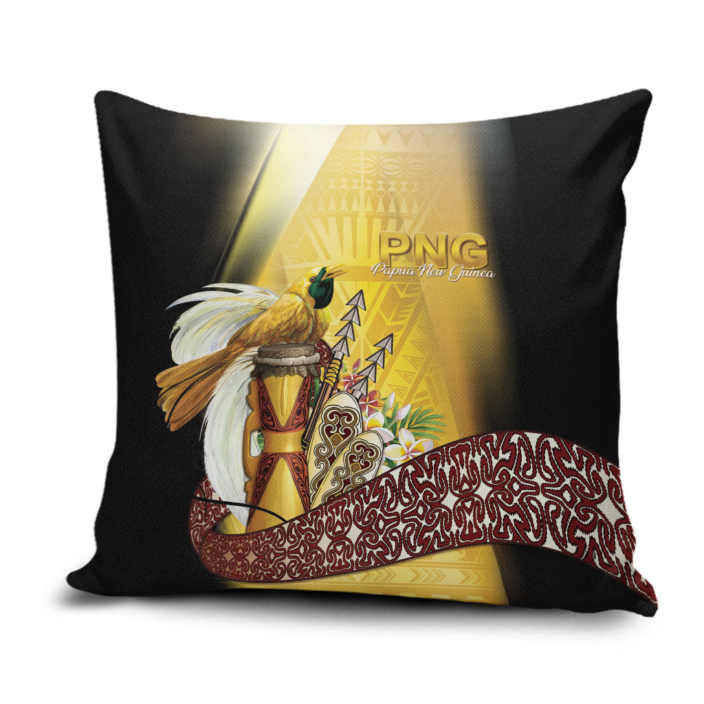 Papua New Guinea Pillow Cover Independence Day Unique Style LT05 Gold - Polynesian Pride