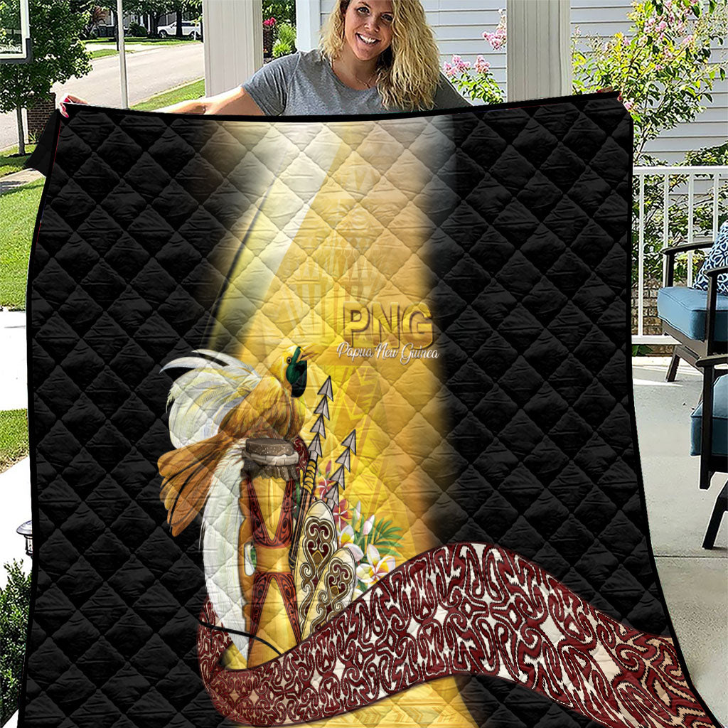 Papua New Guinea Quilt Independence Day Unique Style LT05 Gold - Polynesian Pride