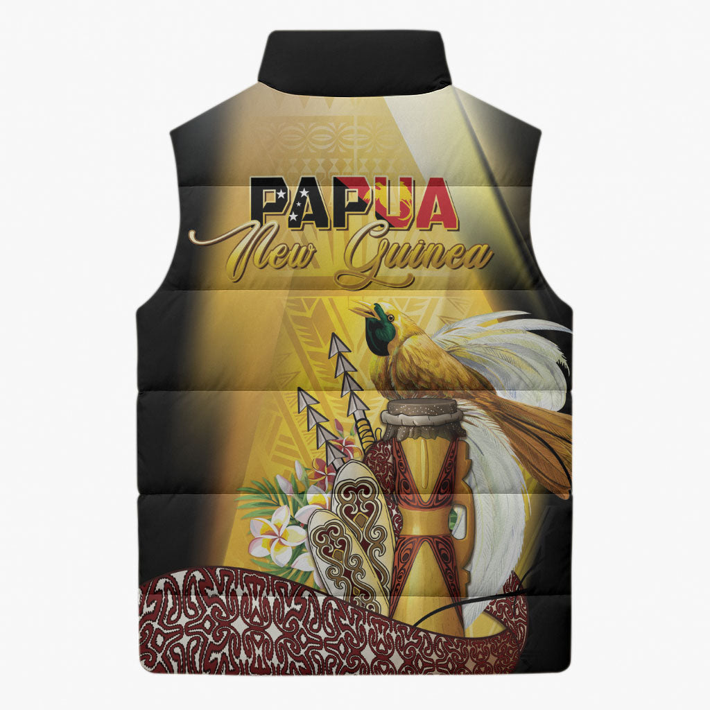 Papua New Guinea Sleeveless Puffer Jacket Independence Day Unique Style LT05 - Polynesian Pride