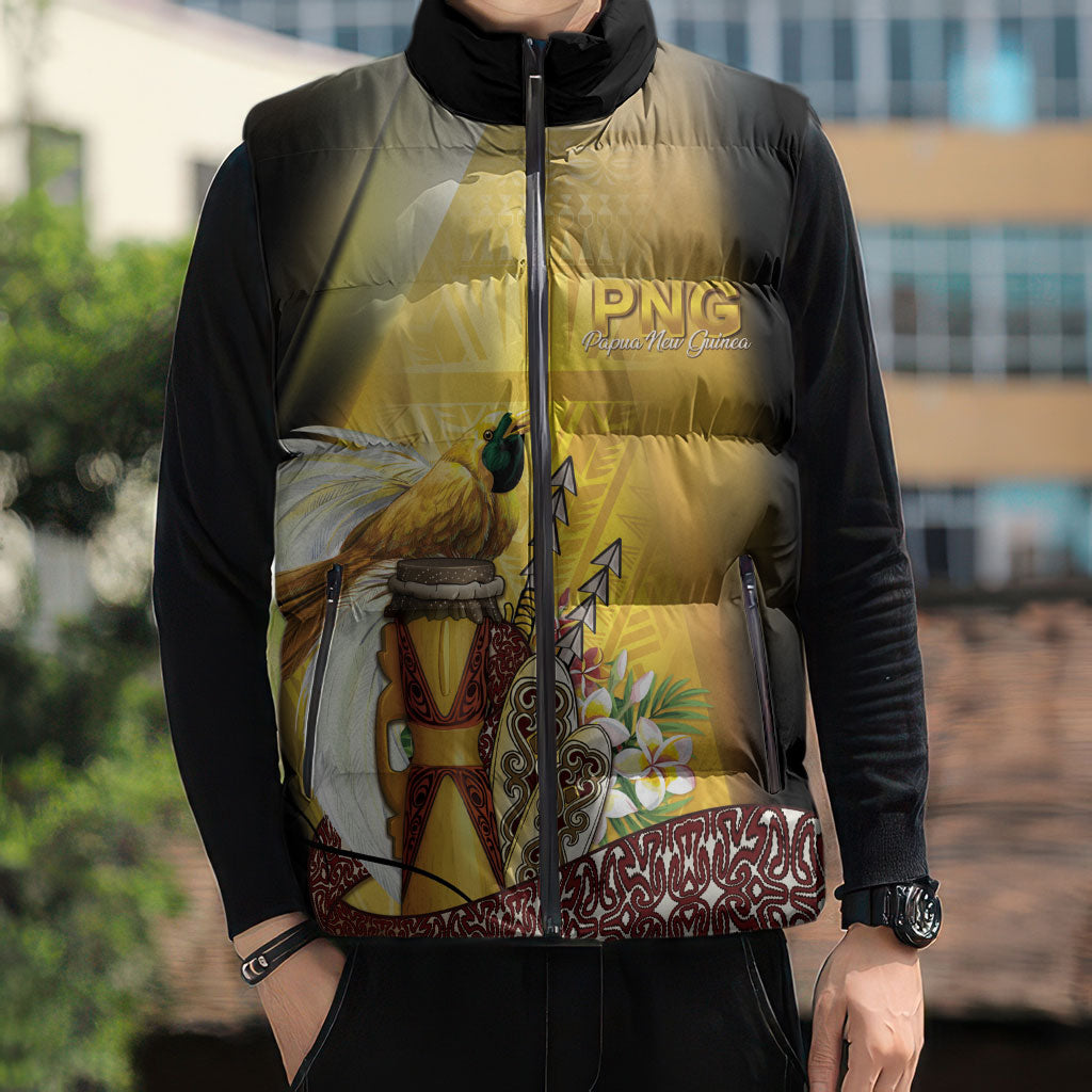 Papua New Guinea Sleeveless Puffer Jacket Independence Day Unique Style LT05 - Polynesian Pride