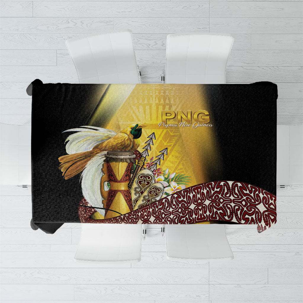 Papua New Guinea Tablecloth Independence Day Unique Style LT05 Gold - Polynesian Pride