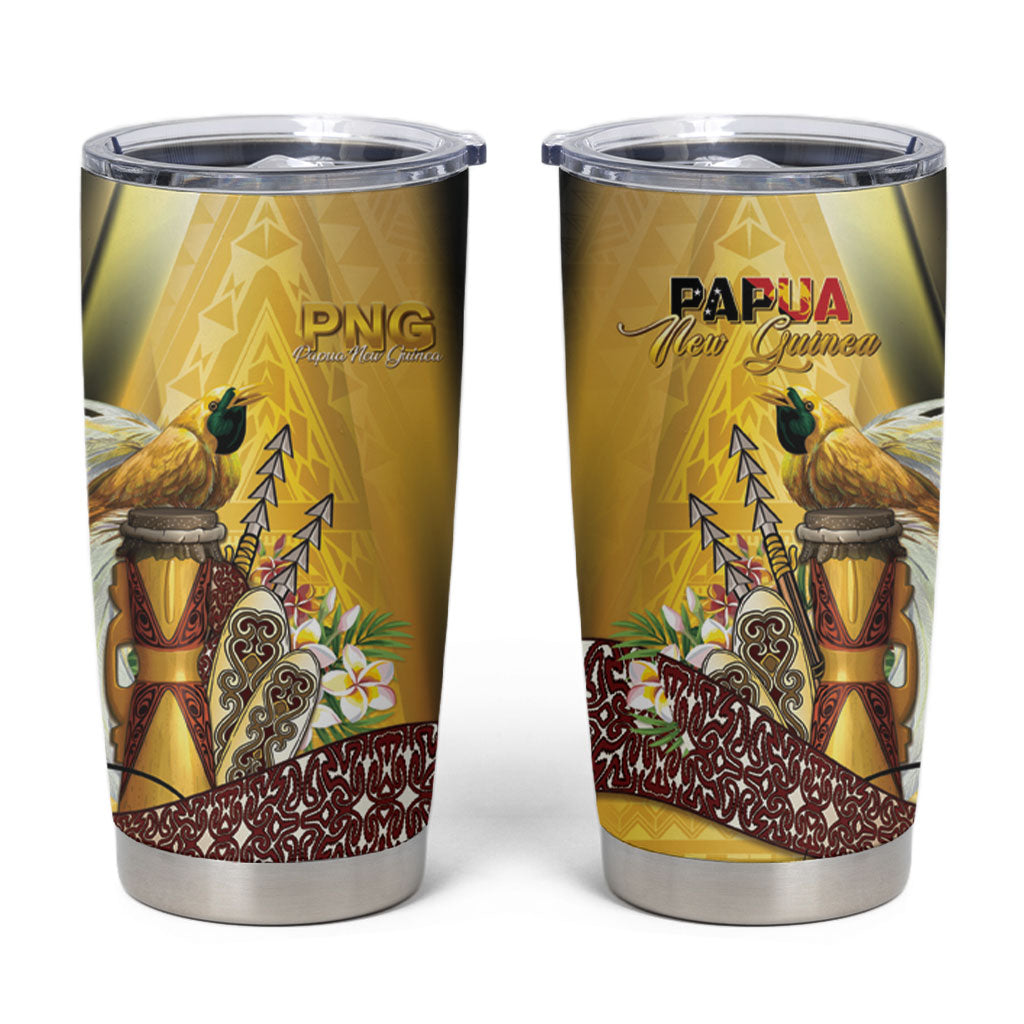 Papua New Guinea Tumbler Cup Independence Day Unique Style LT05 Gold - Polynesian Pride