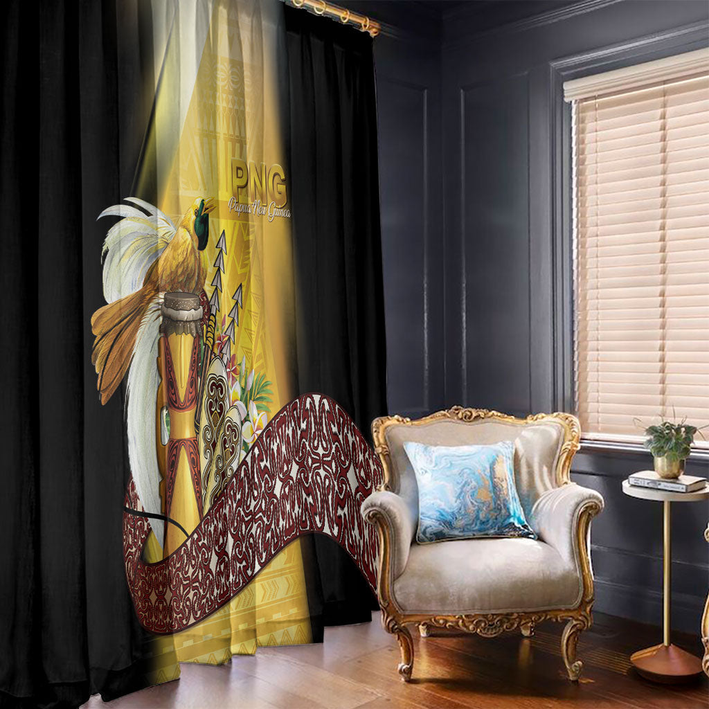 Papua New Guinea Window Curtain Independence Day Unique Style LT05 - Polynesian Pride